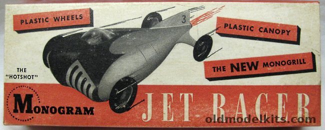 Monogram 1/30 Hot Shot Jet Racer - CO2 Powered Racer, R1 plastic model kit